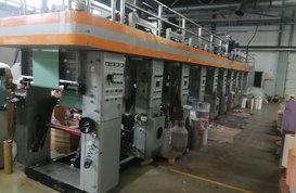 Машина печатная ротографическая Gravure Printing Machine GWASY-600, 8-ми цветная, комплектная (с комплектом печатных валов), б/у, Китай